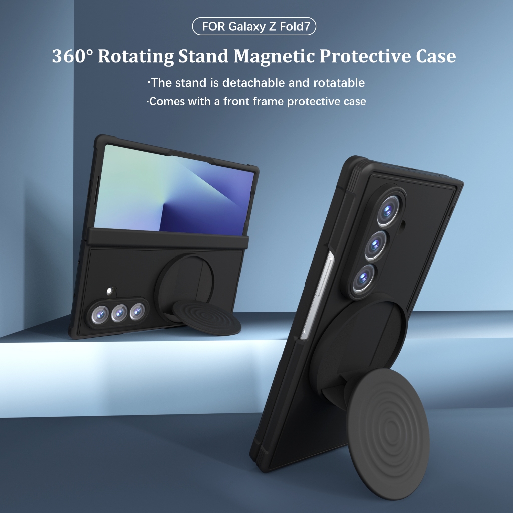 Ốp điện thoại xoay 360 cho Samsung Galaxy Fold 7 Vỏ Samsung Fold7 5G Vỏ chống sốc từ tính