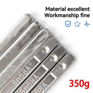 350g Thanh hàn thiếc có độ tinh khiết cao Thanh thiếc nguyên chất Không chì 63 / 47 Điểm nóng chảy thấp Chất chống oxy hóa Máy hàn Sn Dây hàn