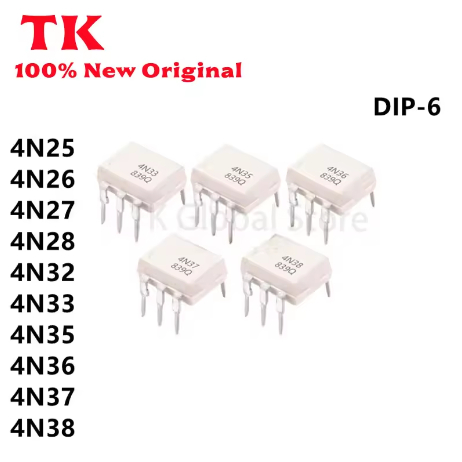 10 CHIẾC Mới 4N25 4N26 4N27 4N28 4N32 4N33 4N35 4N36 4N37 4N38 DIP6 chip Optocoupler Còn Hàng 100% Q