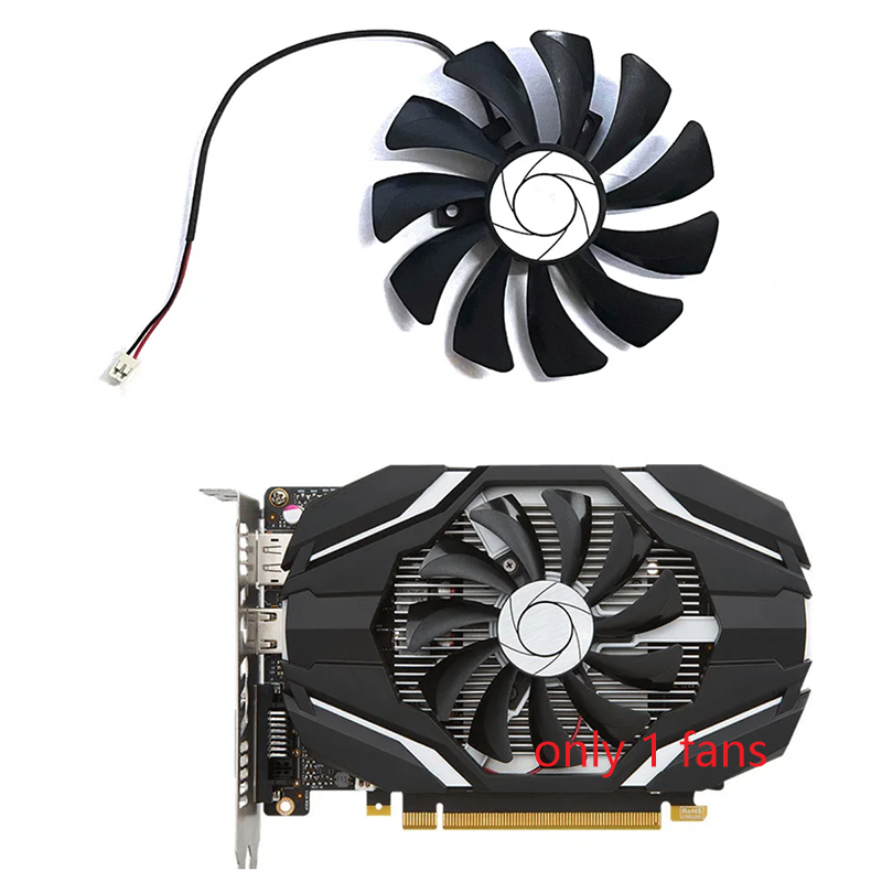 2pin HA9010H12F-Z 85mm DC 12V 0.57A GTX 1050Ti GPU Cooler Cho MSI GeForce GTX 1050 Ti 4G OC GTX 1050