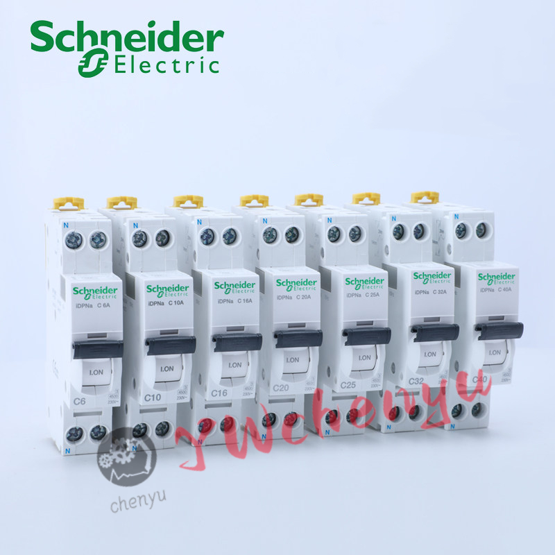 Bộ ngắt mạch Schneider IC65N Công tắc không khí Acti9 iDPNa16A 20A 25A 32A 1P + N