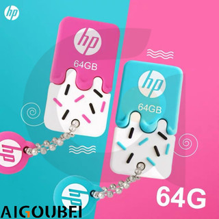 HP Kem Silicone Cá Tính Flash Drive Dữ Liệu USB 2.0 Tốc Độ Cao Ổ Đĩa Lưu Trữ Dữ Liệu 16GB 32GB 64GB 128GB Khả Năng Tương Thích Rộng Chống Thấm Nước
