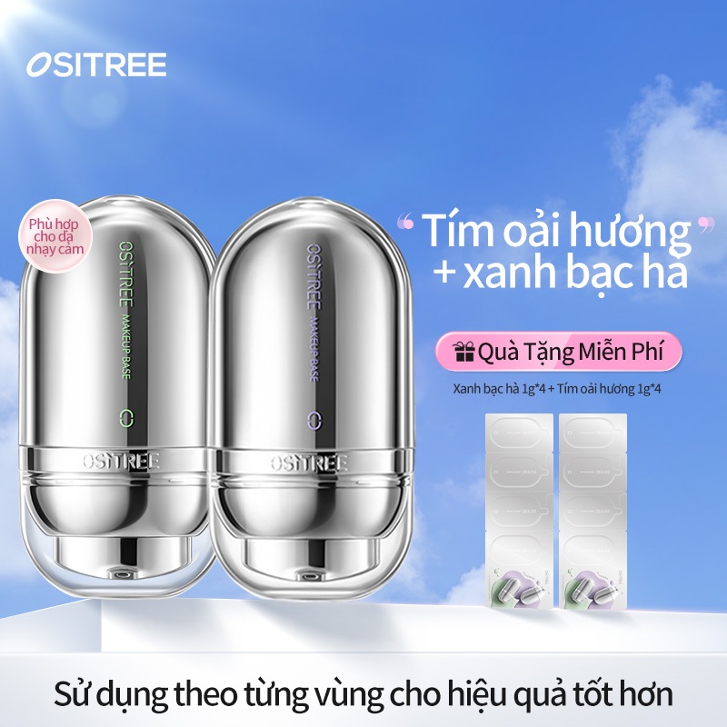 Kem dưỡng màu chăm sóc đặc biệt Ositree Phiên bản nâng cấp mới 2.0 Kem lót trang điểm da nhạy cảm ng