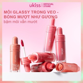 UKISS Sugar Glassy Son Bóng Gương - Bóng Căng, Không Lem & Sáng Da 3g