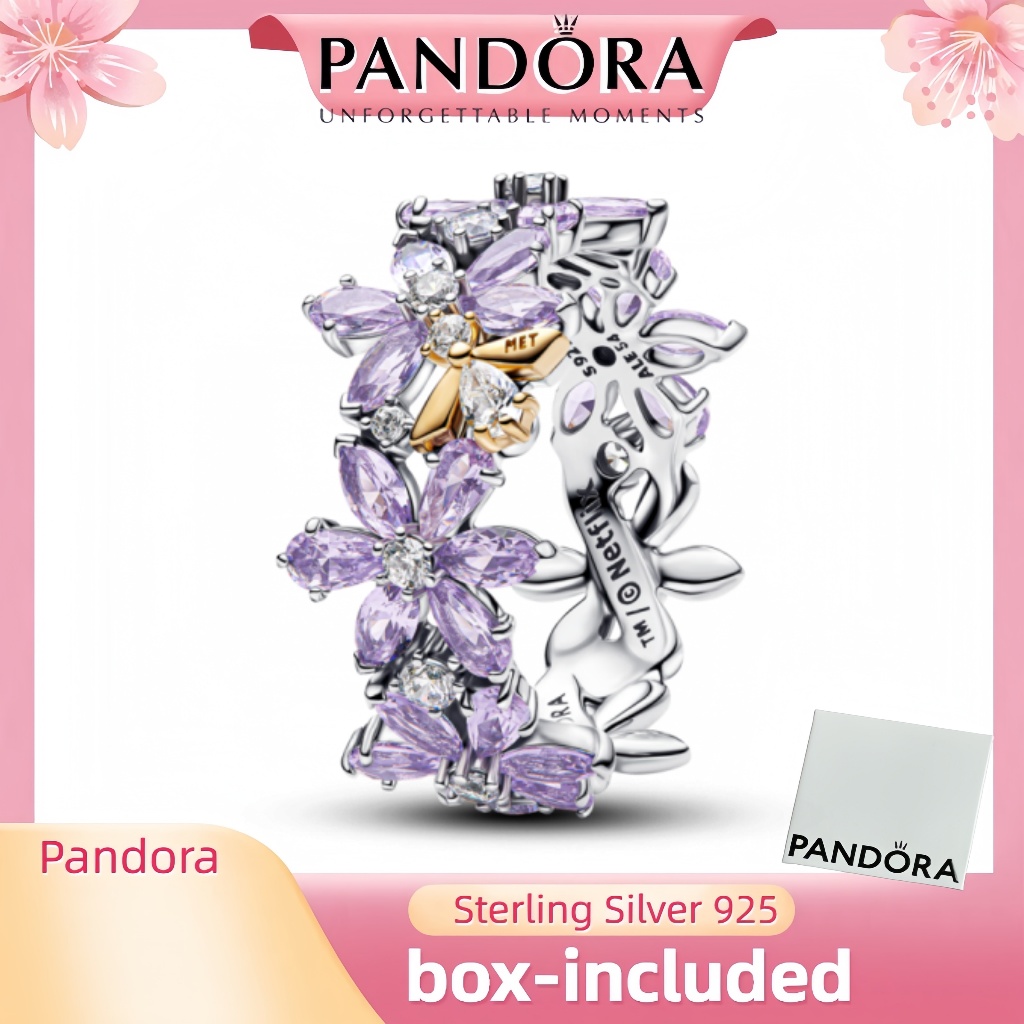 100% Bạc S925 (có hộp) Bridgerton Herbarium & Bee Ring