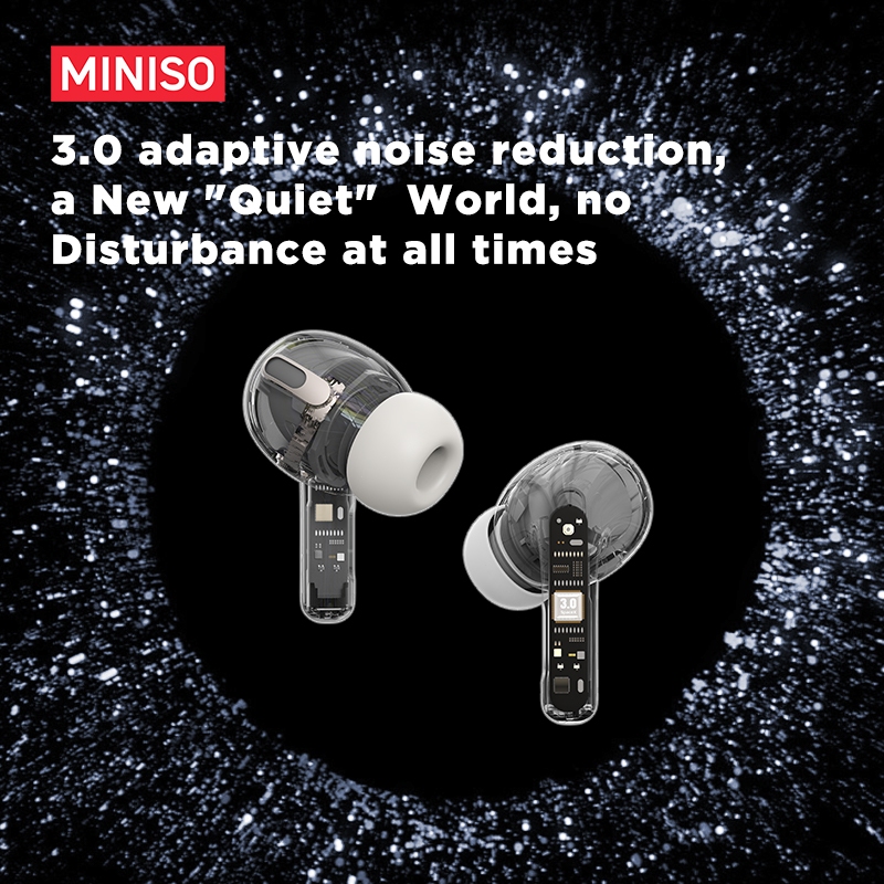 MINISO MS106 AI Translator Tai nghe không dây Bluetooth 6.0TWS In-ear ANC Giảm tiếng ồn Điều khiển cảm ứng thông minh Âm thanh HiFi với MIC | BigBuy360 - bigbuy360.vn