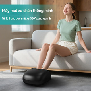 Máy mát xa chân, có chức năng sưởi ấm, rung và nhào-Giảm đau gót chân và bàn chân-Đầm quà tặng