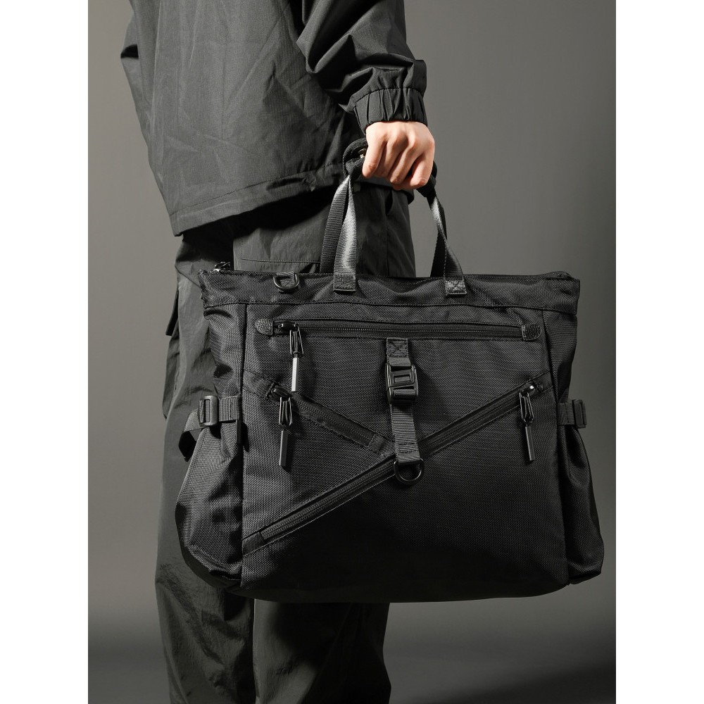 Túi Tote Nylon chống thấm nước Túi đeo vai nam nhẹ Túi đựng Laptop 15,6 Inch dung tích lớn cho chuyến đi ngắn