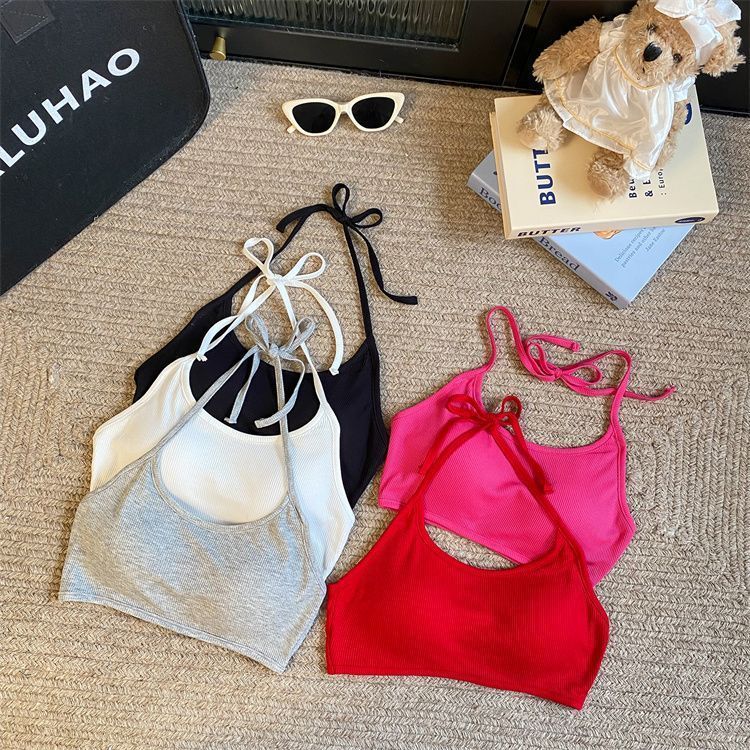 Phụ nữ thường ngày Tank Top Binding Tape Tank Top Halter Top Vest