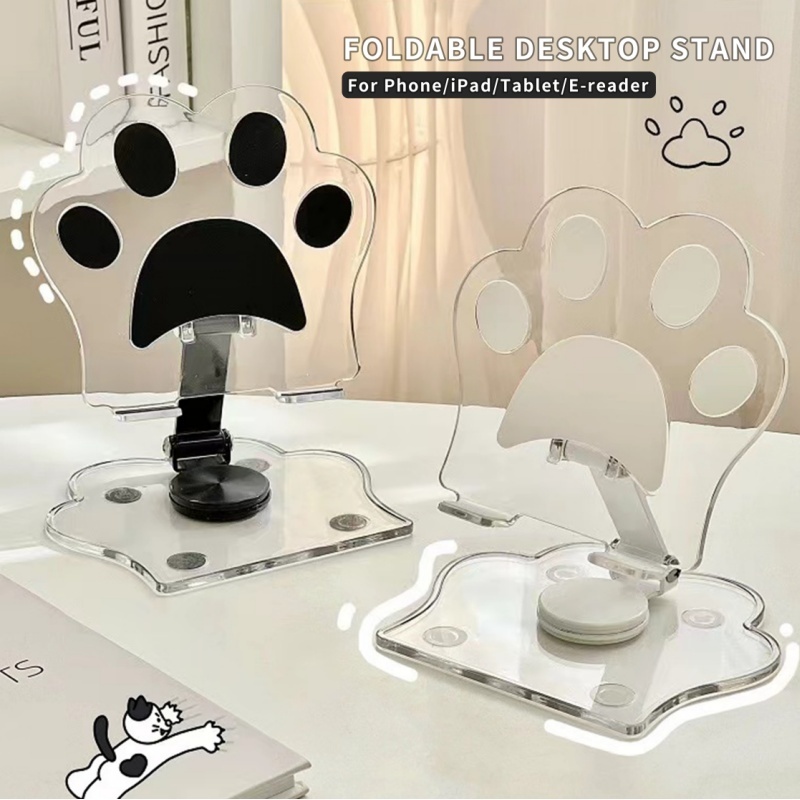 Letit | Giá Đỡ Điện Thoại Di Động Có Thể Gập Lại Di Động Gắn Bàn Để Bàn Acrylic Có Thể Điều Chỉnh Hỗ Trợ Cho iPad Máy Tính Bảng Giá Đỡ