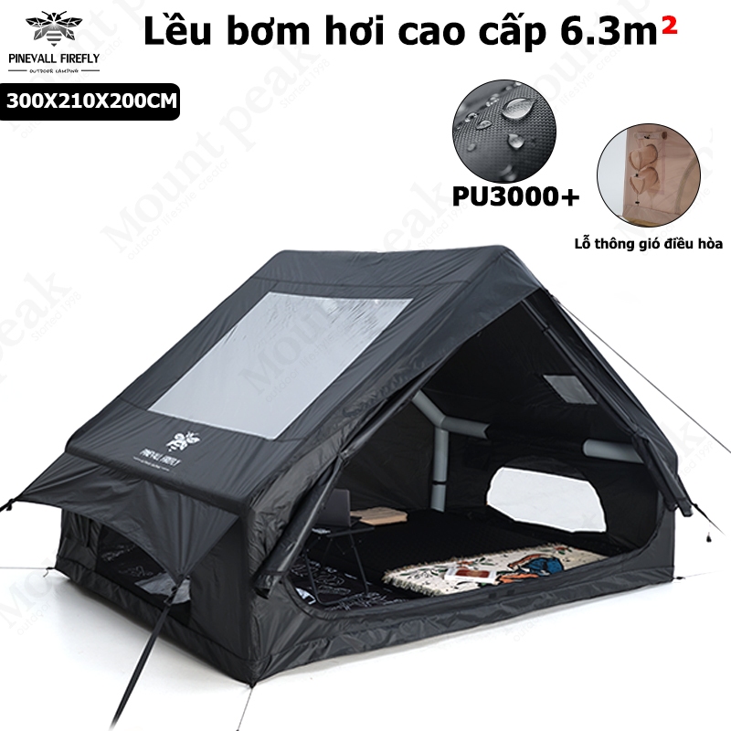 lều bơm hơi,Lều Glamping 6-8 người,mount peak,Lều cắm trại bơm hơi tiện lợi