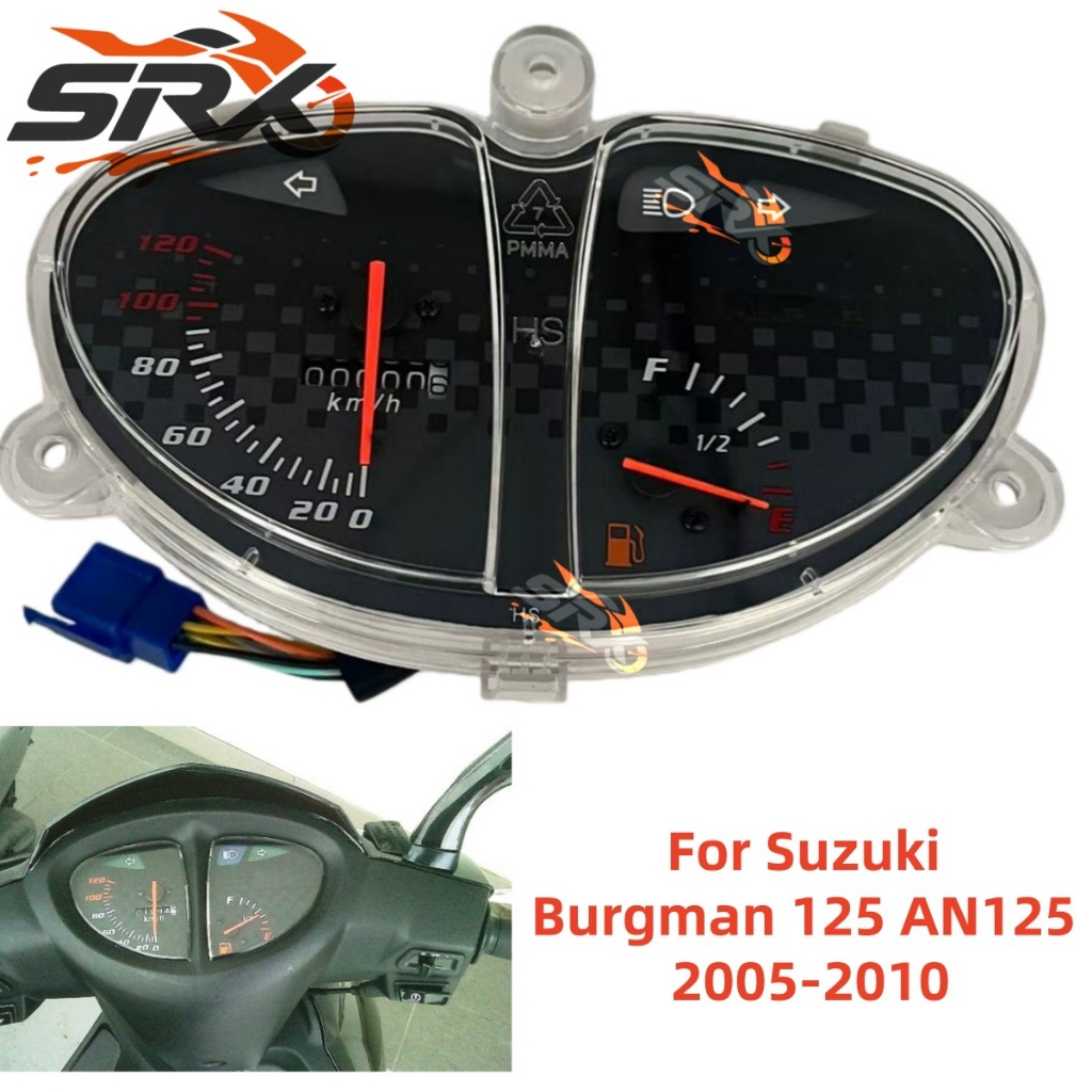 Đồng hồ tốc độ xe máy RPM cho Suzuki Burgman 125 AN125 2005-2010 Đồng hồ đo tốc độ Dụng cụ đo tốc độ