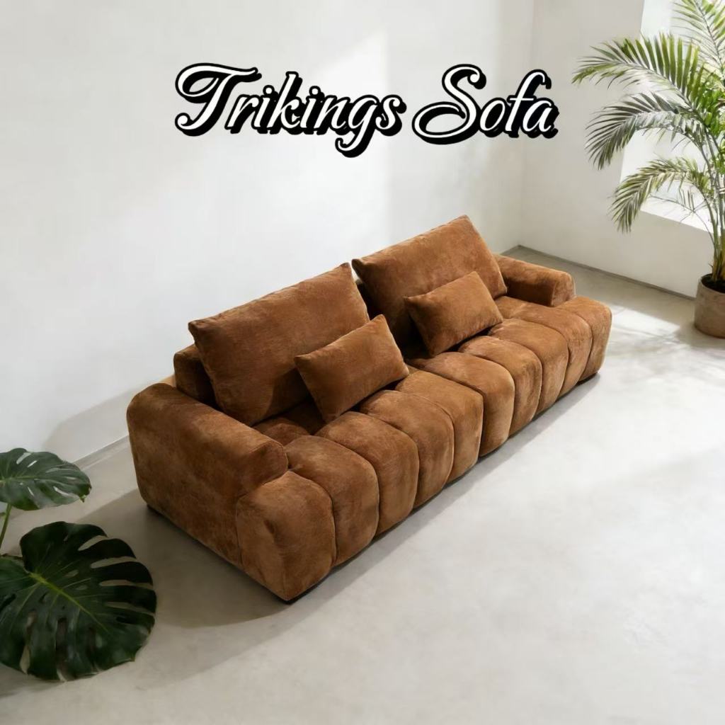 Trikings Thiết kế cổ điển Caterpillar Sofa Hall Studio Nhiều người có thể tùy chỉnh màu sắc