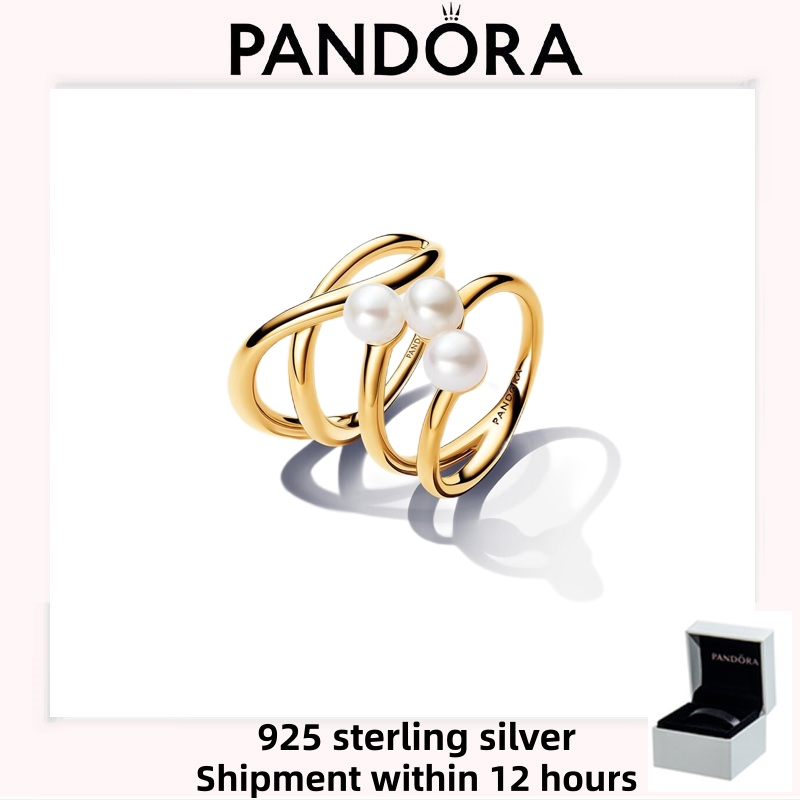 Bộ nhẫn xếp chồng vô cực S925 Sterling Silver Pandora chính hãng