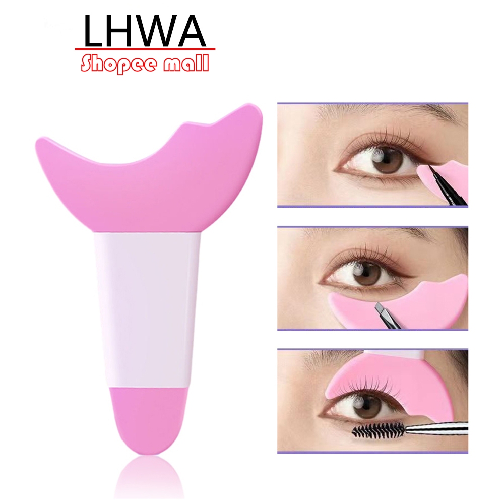 3 Trong 1 LHWA Bút Kẻ Mắt Lông Mi Silicon Di Động Hỗ Trợ Khuôn Kẻ Mắt Silicon