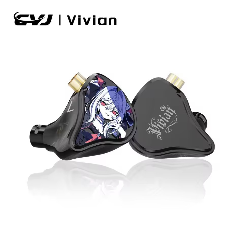 CVJ Vivian 10mm Trình điều khiển năng động trong tai Tai nghe Thích hợp cho trò chơi Cáp có thể tháo