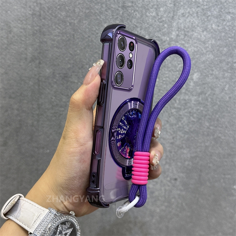 Ốp Lưng Dành Cho Samsung S24 S24 Plus S24 Ultra S24 FE Vỏ Điện Thoại Chống Rơi Mạ Điện Cao Cấp Thẩm 