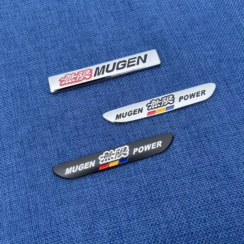 3D Kim Loại Xe Miếng Dán Mugen Logo Fender Phía Sau Thân Cây Biểu Tượng Huy Hiệu Miếng Dán Cho Xe Ho