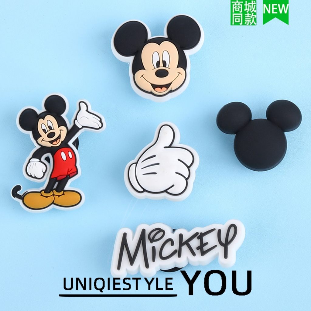 Lỗ Giày Phụ Kiện Giày Trang Trí Hoa DIY Hoạt Hình Phụ Kiện Disney Chuột Mickey Mickey Mickey Mickey 