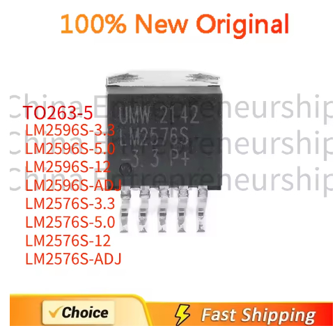 10 CÁI TO-263 LM2596S-3.3 LM2596S-5.0 LM2596S-12 LM2596S-ADJ LM2576S-3.3 LM2576S-5.0 LM2576S-12 LM25
