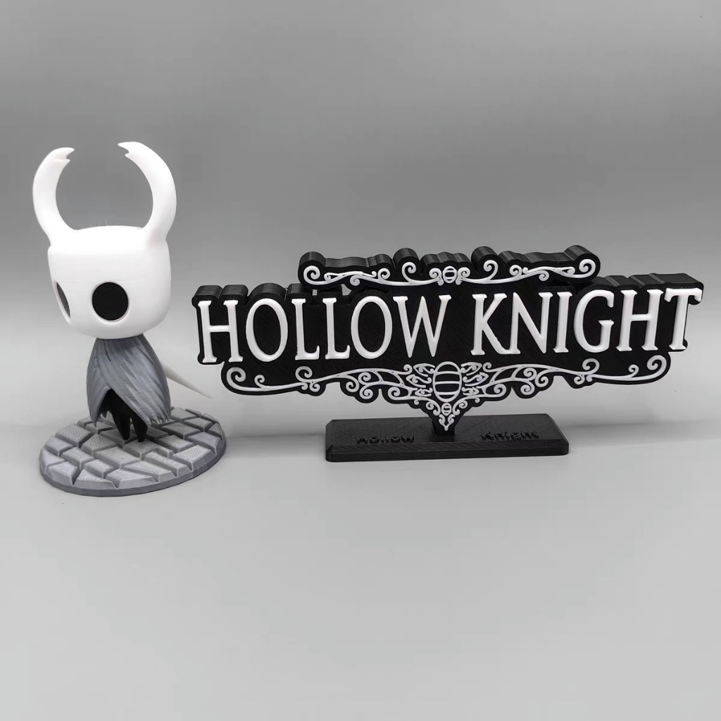 Void Hollow Knight Hollow Knight Knight Hollow Ba Chiều Phông Chữ Đứng Ký Logo Bảng Tên Trang Trí