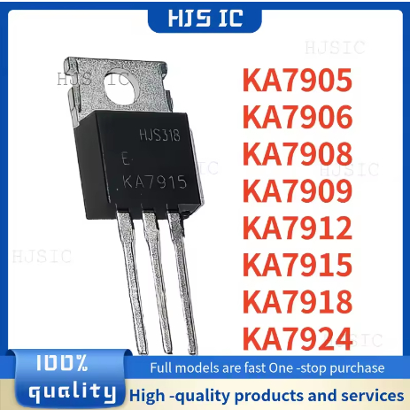 1-5 CÁI MỚI KA7905 KA7906 KA7908 KA7909 KA7912 KA7915 KA7918 KA7924 TO-220 Ống điều chỉnh điện áp ba