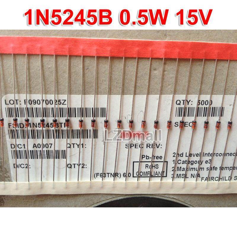 20 Chiếc Chính Hãng 1N5245B 1N5245BTR DO-35 0.5W / 5V Zener Diode Mới