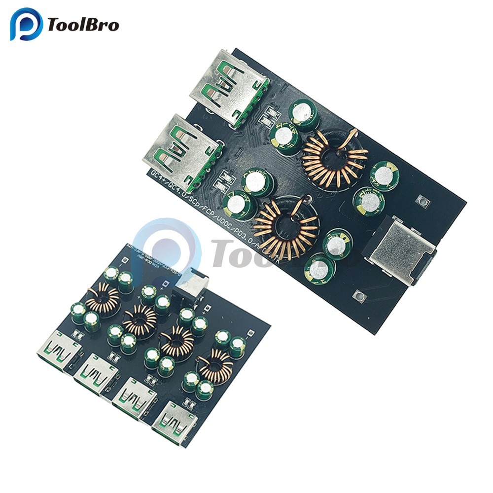 3 4 Kênh Điện Thoại Di Động SW3518 Sạc Nhanh Mô Đun 6-32V QC4.0 PD3.0 USB Type-C Điện Thoại Di Động 