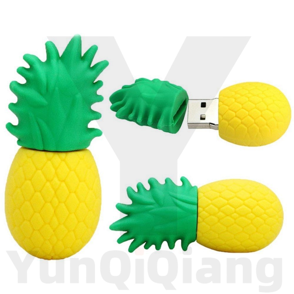Ổ đĩa flash dứa silicon Ổ đĩa flash chống nước và chống ẩm USB sáng tạo 2.0 1GB 2GB 4GB 8GB 16GB 32G