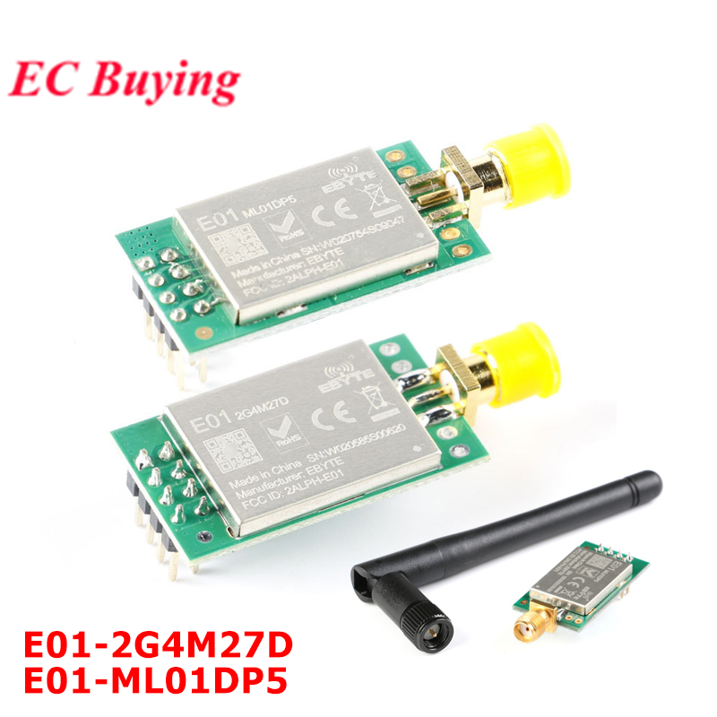 E01-ML01DP5 E01-2G4M27D 2.4G nRF24L01P + PA + LNA nrf24l01 Bảng mô-đun thu phát không dây RF tầm xa 