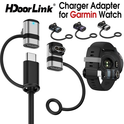 Bộ sạc đồng hồ HdoorLink USB C sang Gramin cho Garmin Fenix 7 6 Venu 2 3 Bộ sạc đồng hồ từ tính có dây đeo
