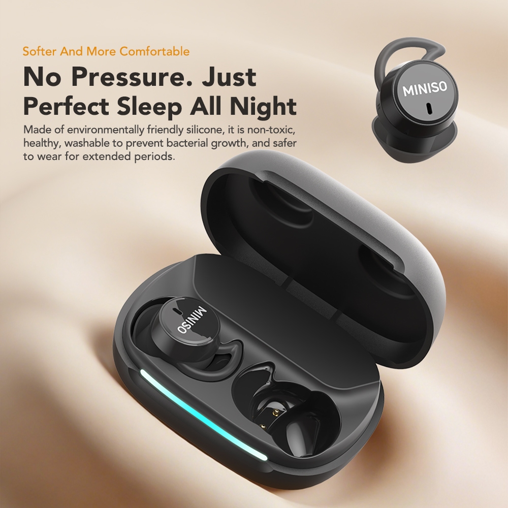 Bảo hành 1 năm MINISO MS217 Tai nghe dịch ngôn ngữ thời gian thực AI Tai nghe Bluetooth không dây OWS Tiếng ồn trắng Hỗ trợ giấc ngủ Tai nghe ngủ IPX5 Khử tiếng ồn chống nước | BigBuy360 - bigbuy360.vn