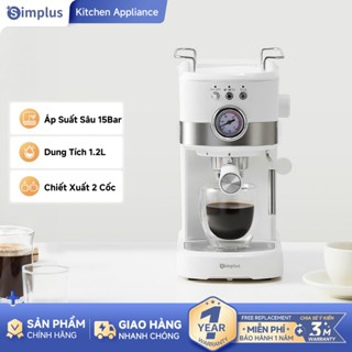 Simplus Máy Pha Cà Phê Bán Tự Động Kiểu Ý Áp Suất Sâu 15 Bar KFJH014 - Bảo Hành 1 Năm 1 Đổi 1