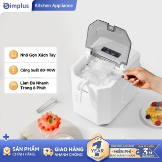 Simplus Máy Làm Đá Simplus 1.2L   Gia Dụng Mini   Tự Động    Máy Làm Đá Công Suất Thấp ICE MAKER ZBJH001 - Bảo Hành 1 Năm 1 Đổi 1