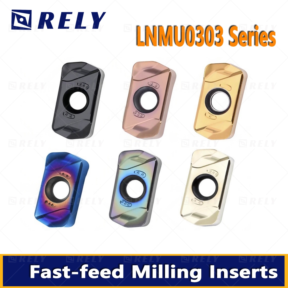 10 CÁI LNMU0303-DZ, LNMU0303-W chèn phay CNC hai mặt cho phay thô