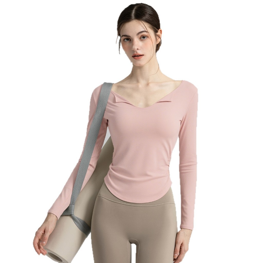 Bộ đồ tập Pilates dài tay giảm béo và khô nhanh thể thao dành cho nữ