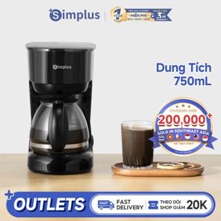 Simplus Máy Pha Cà Phê Americano Dung Tích 750mL KFJH011FZ - Bảo Hành 12 Tháng