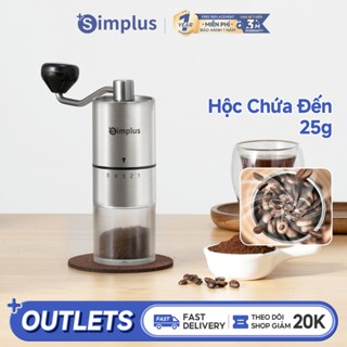 Simplus Máy xay hạt cà phê Cầm tay, Xay thủ công 20g Màu Inox MDJH002 - Bảo Hành 12 Tháng