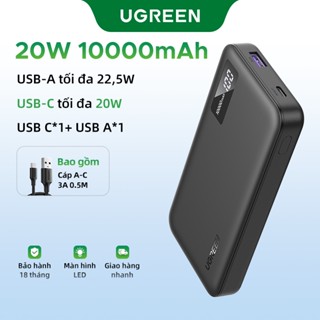 UGREEN Pin Sạc Dự Phòng 2 Chiều 10000mah 20000mah pd3.0 20w qc 3.0 18w Sạc nhanh 2 chiều | Sạc nhanh thông minh Power X Powerbank