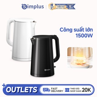 Simplus Ấm Đun Nước Dung Tích 1.7L Công Suất 1500W 2 Lớp Chống Bỏng DRSH007 - Bảo Hành 12 Tháng
