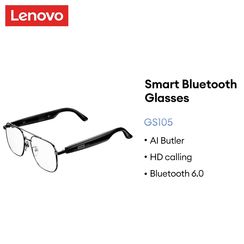 Kính Bluetooth thông minh Lenovo GS105 - Giảm tiếng ồn, AI Butler, Bluetooth 6.0