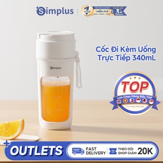 Simplus Máy Xay Trái Cây Không Dây Dung Tích 340mL – 10 Lưỡi Dao Xay (ZZJH008) – Bảo Hành 12 Tháng