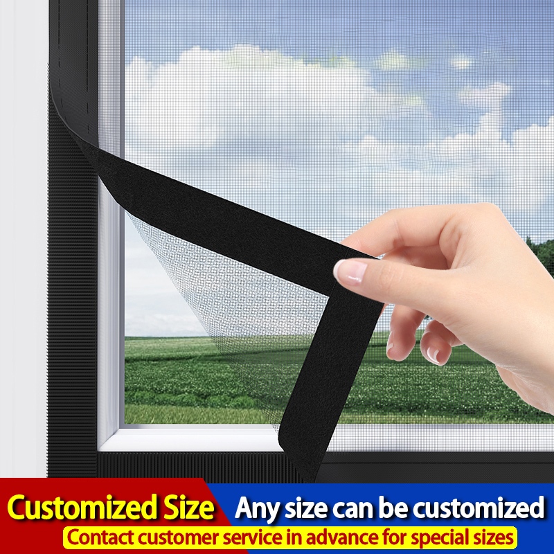 Lưới chống muỗi Màn hình cửa sổ chống muỗi Cửa sổ tự dính Lưới chống muỗi mùa hè Cửa chống côn trùng