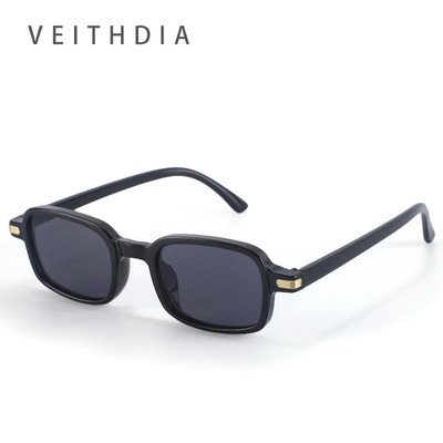 Kính râm gọng nhỏ vuông nữ VEITHDIA Bảo vệ UV400 Phong cách đường phố Kính râm hợp thời trang BY18057