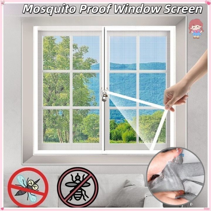 Cửa sổ màn hình muỗi dây kéo, lưới chống muỗi vô hình gia dụng, chống côn trùng, tự lắp đặt mà không