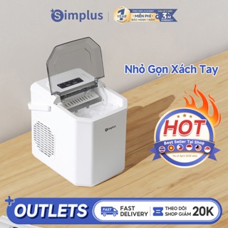 Simplus Máy Làm Đá Công Suất Thấp Bình Chứa Nước 1.3L Gia Dụng Mini ZBJH001 - Bảo Hành 12 Tháng