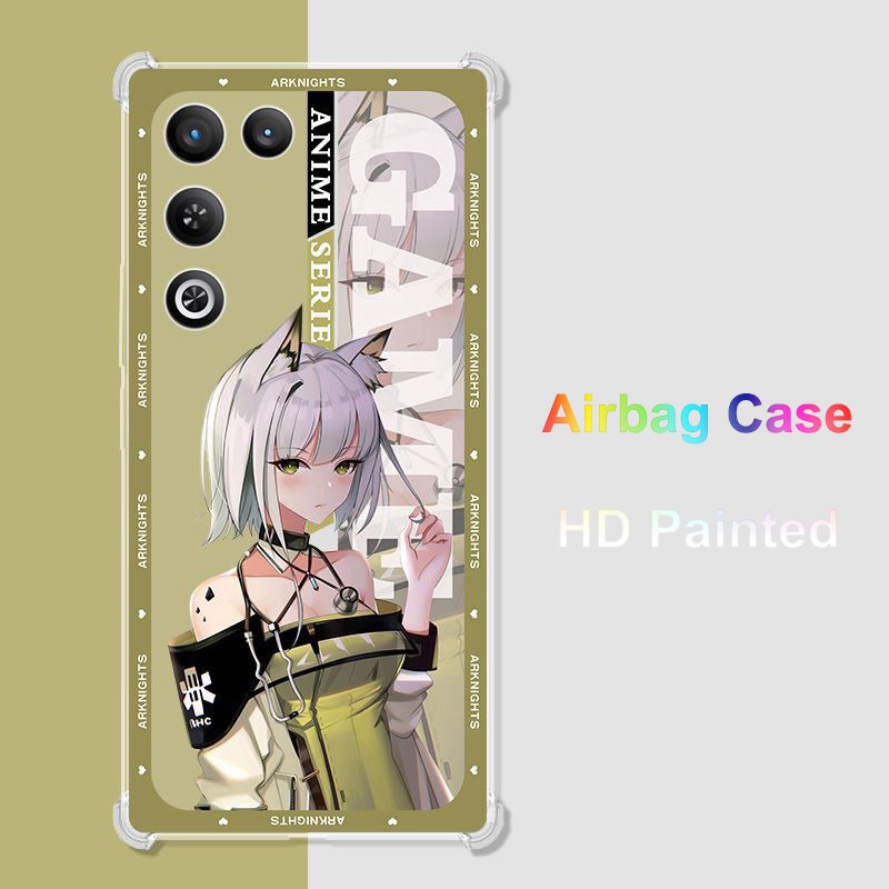 Dành Cho Nubia Red Magic 11 Air Crystal Case HD Painted Air Bag 360 Bảo Vệ Matte Back Shell Cho ZTE 