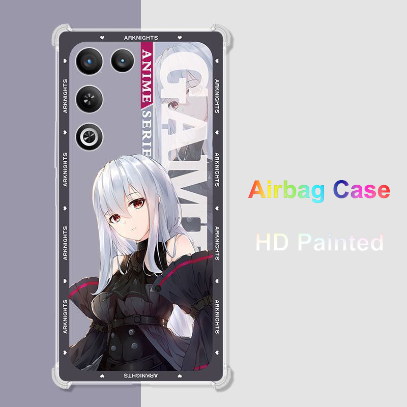 Dành Cho Nubia Red Magic 11 Air Crystal Case HD Painted Air Bag 360 Bảo Vệ Matte Back Shell Cho ZTE 