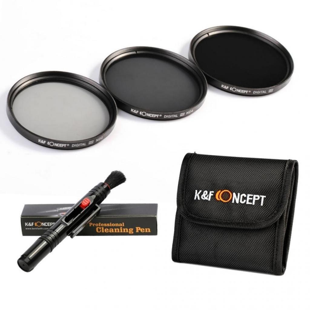 Bộ lọc K & F Concept 58mm ND (ND2 + ND4 + ND8)