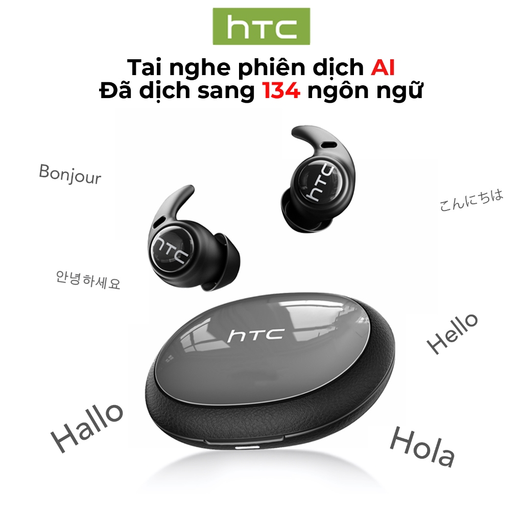 HTC NE76 Tai nghe dịch thuật AI Tai nghe Bluetooth 6.0 Dịch 134 ngôn ngữ Tai nghe hỗ trợ giấc ngủ Dịch thuật thời gian thực Khử tiếng ồn Chất lượng âm thanh HiFi độ nét cao Giảm tiếng ồn khi gọi điện Có micrô | BigBuy360 - bigbuy360.vn